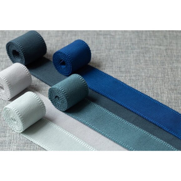 Samuel & Sons 2 + 2.1 Yard Turquoise Mist 1.5" Cambridge Strie Braid Trimming - Picture 11 of 11